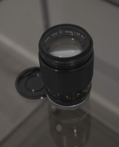 Canon 135mm s c - fd, f2.5